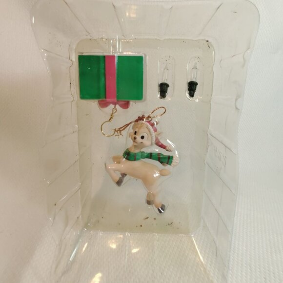 Solar motion mistletoe Magic reindeer Christmas Present ornament Vintage #C13 - Picture 3 of 3